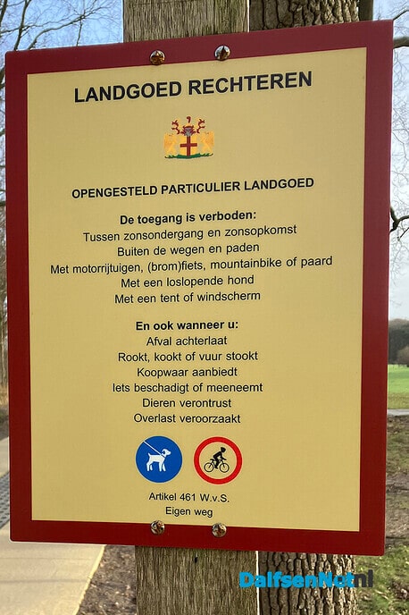 Houtmars ook verboden voor fietsers! - Foto: Paul Scholten