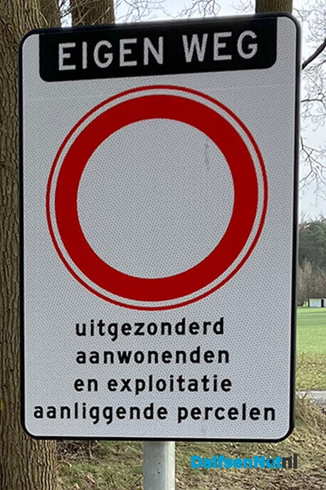 Houtmars ook verboden voor fietsers! - Foto: Paul Scholten