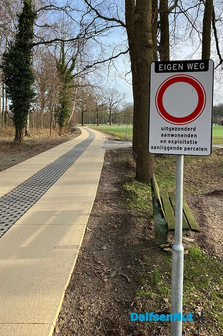 Houtmars ook verboden voor fietsers! - Foto: Paul Scholten