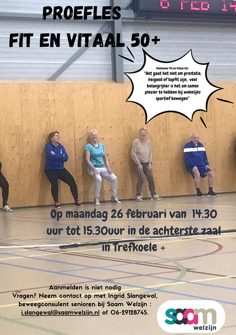 Gratis proefles Fit en Vitaal 50+ - Foto: Ingezonden foto