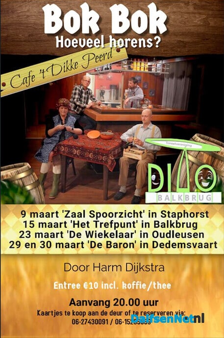 Toneelvereniging Dito speelt: ‘Bok Bok hoeveel horens?’ - Foto: Ingezonden foto