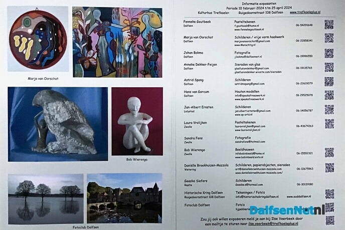 Nieuwe Kunstexpositie in Kulturhus Trefkoele+ - Foto: Paul Scholten