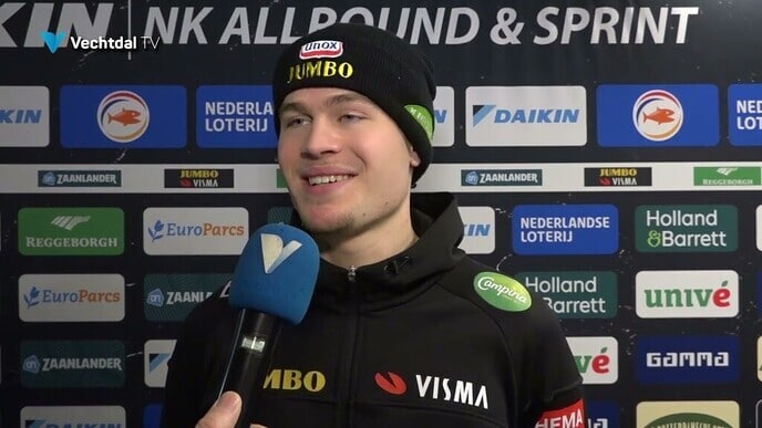 Joep Wennemars is sterk begonnen aan de NK sprint