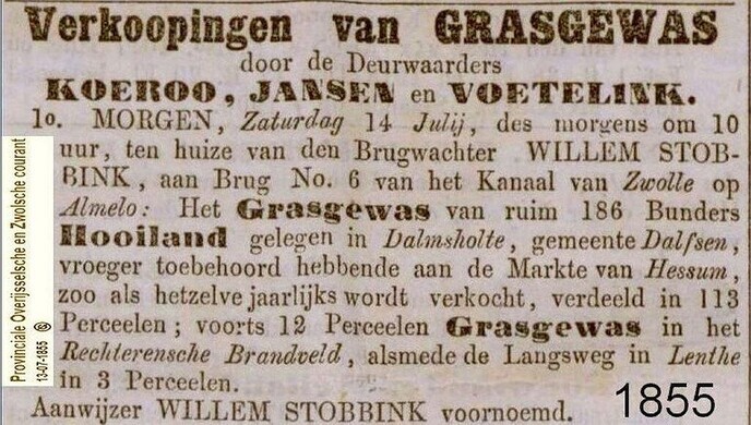 Historie uit een verleden van boeren