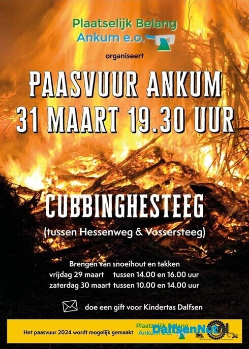 Paasvuur - Foto: Ingezonden foto