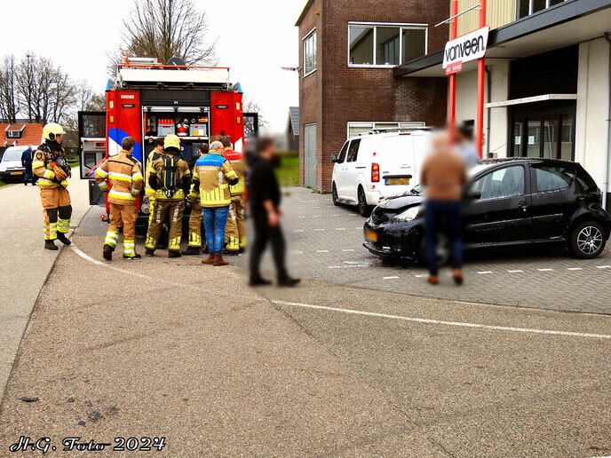 Autobrand aan de Schapendijk