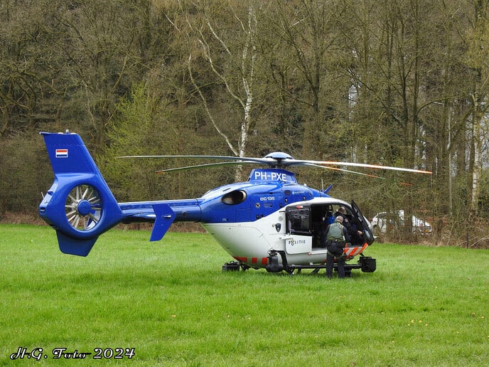 Politie Heli boven Gerner.