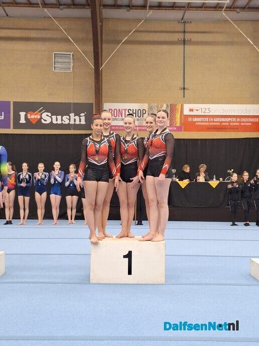 Team turnsters gym. Vereniging Nieuwleusen 1 ste - Foto: Ingezonden foto