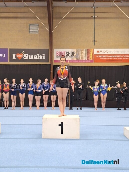 Team turnsters gym. Vereniging Nieuwleusen 1 ste - Foto: Ingezonden foto