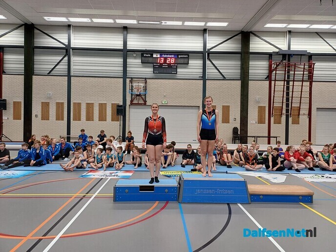 Turnsters gym vereniging Nieuwleusen  op het podium - Foto: Ingezonden foto