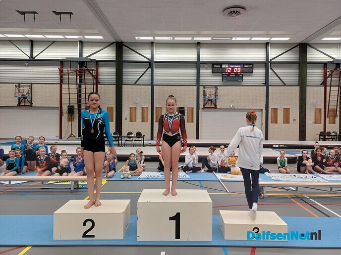 Podiumplaatsen voor turnsters gym vereniging - Foto: Ingezonden foto