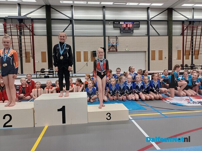 Podiumplaatsen voor turnsters gym vereniging - Foto: Ingezonden foto