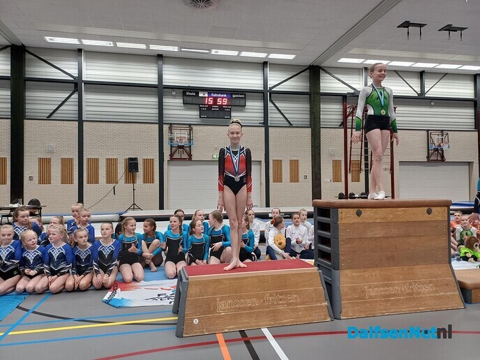 Podiumplaatsen voor turnsters gym vereniging - Foto: Ingezonden foto