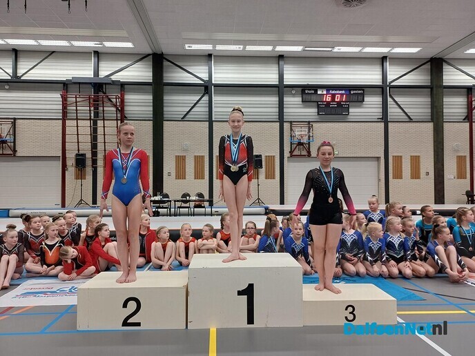 Podiumplaatsen voor turnsters gym vereniging - Foto: Ingezonden foto