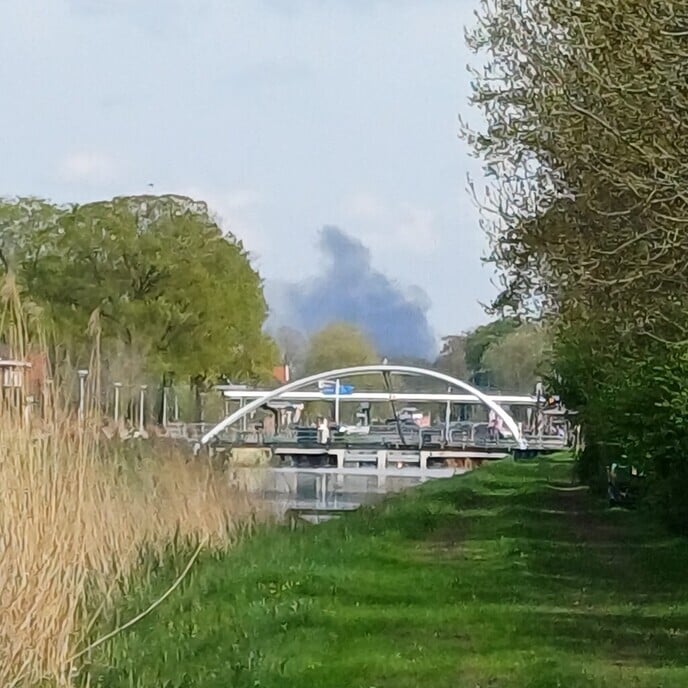 Grote schuurbrand Lemele - Foto: Wim Jansen