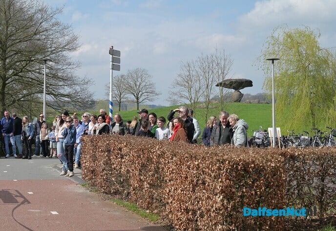 Hilarische taferelen bij het Oude Station - Foto: Johan Bokma