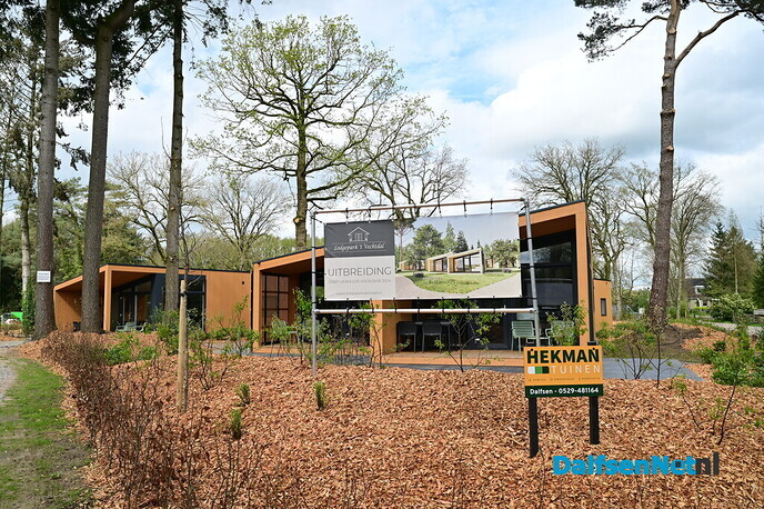 De laatste fase voor de opening Lodgepark ´t Vechtdal - Foto: Johan Bokma
