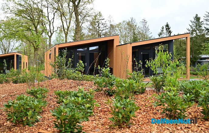 De laatste fase voor de opening Lodgepark ´t Vechtdal - Foto: Johan Bokma