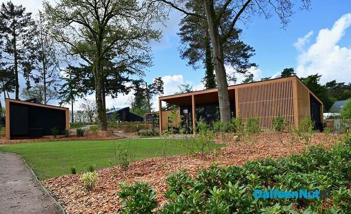 De laatste fase voor de opening Lodgepark ´t Vechtdal - Foto: Johan Bokma