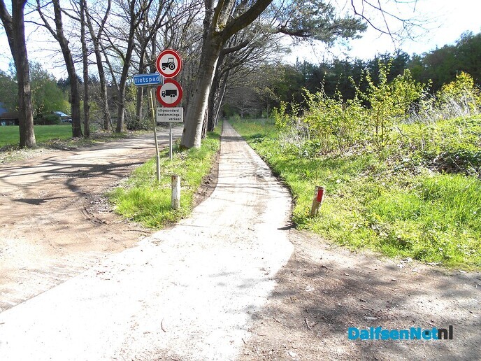 Mooi opgeschoond fietspad