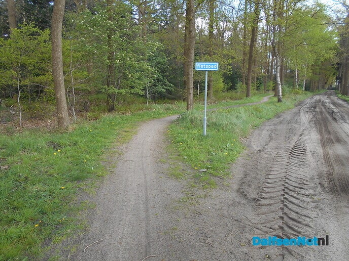 Mooi opgeschoond fietspad