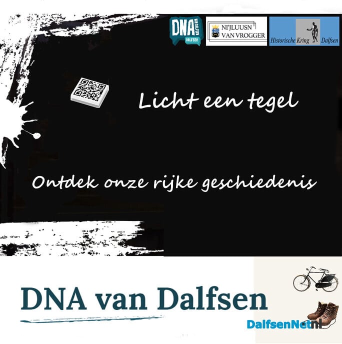 Tegel gelicht over het DNA van Dalfsen - Foto: Ingezonden foto