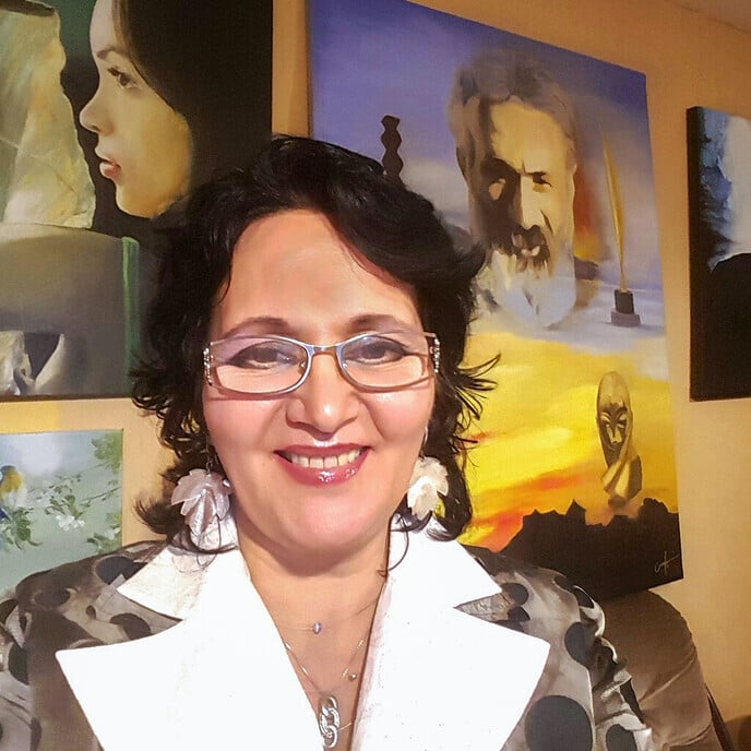 Maria Cublesan heeft expositie in vitrines van Albert Heijn Dalfsen - Foto: Eigen geleverde foto
