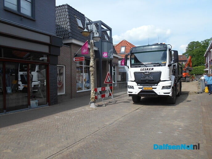Voortgang werk aan de klimaatstraat