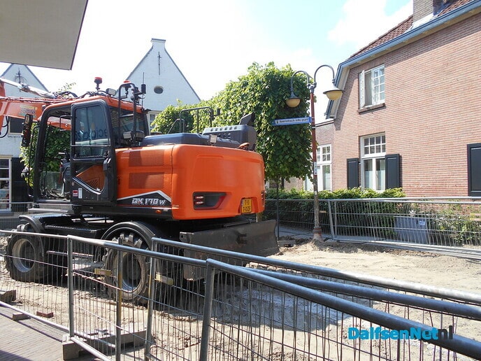 Voortgang werk aan de klimaatstraat
