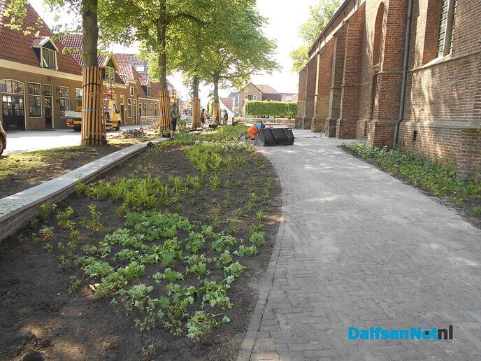 Voortgang werk aan de klimaatstraat