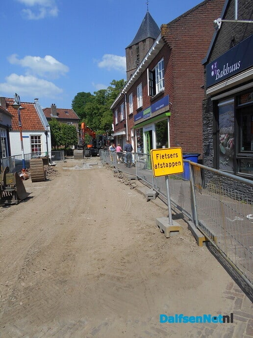 Voortgang werk aan de klimaatstraat