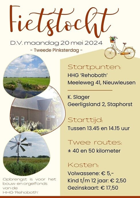 Fietstocht maandag 20 mei, 2e pinksterdag - Foto: Ingezonden foto