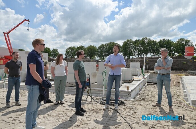 In Nieuwleusen is in een CPO verband gestart met de bouw van de tien starterswoningen - Foto: Johan Bokma