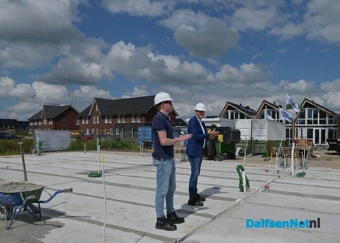 In Nieuwleusen is in een CPO verband gestart met de bouw van de tien starterswoningen - Foto: Johan Bokma