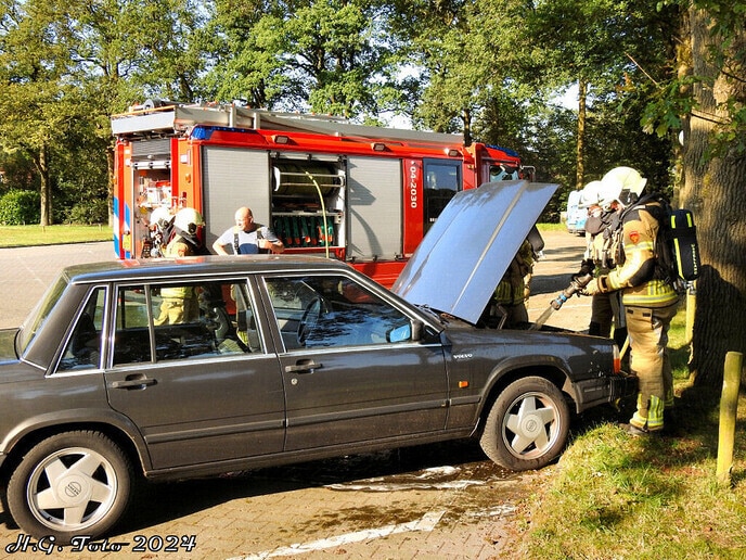 Melding autobrand parkeerplaats Sportcentrum