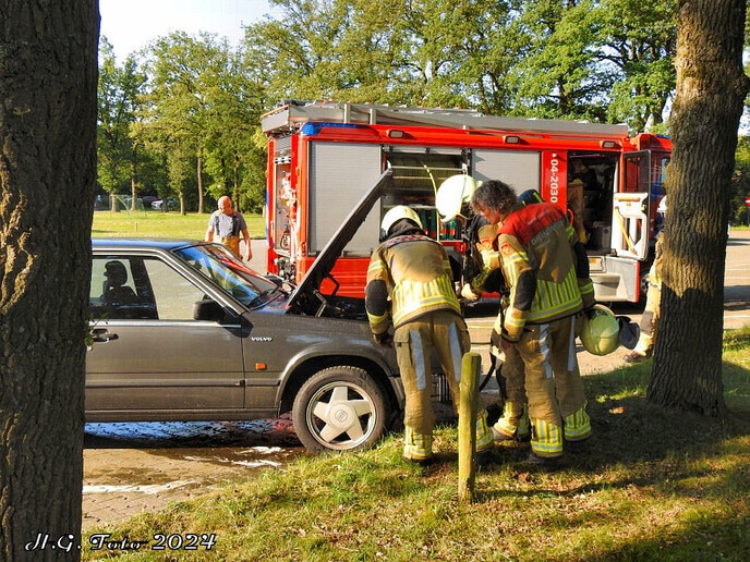 Melding autobrand parkeerplaats Sportcentrum