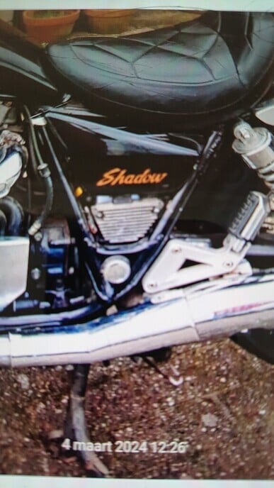 Verloren: onderdeel Shadow motor - Foto: Ingezonden foto