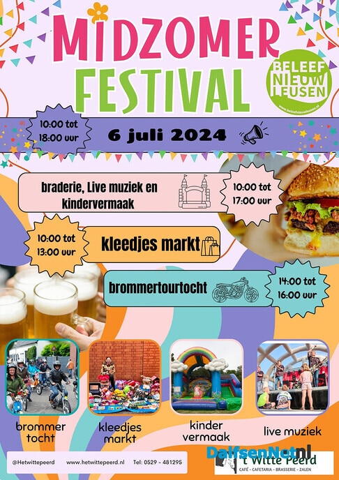 Midzomerfestival Nieuwleusen 6 juli 2024 - Foto: Ingezonden foto