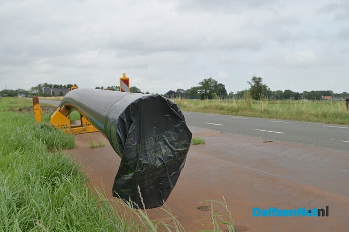 Nieuwe drinkwaterleiding tussen Dalfsen en Heino - Foto: Johan Bokma