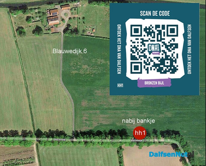 Tegel gelicht over het DNA van Dalfsen - Foto: Ingezonden foto