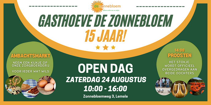 15-jarig jubileum op Gasthoeve de Zonnebloem - Foto: Ingezonden foto