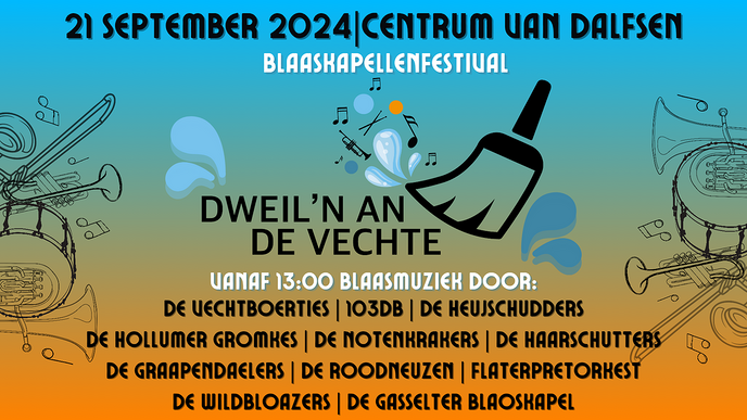 Aanstaande zaterdag Dweil’n an de Vechte