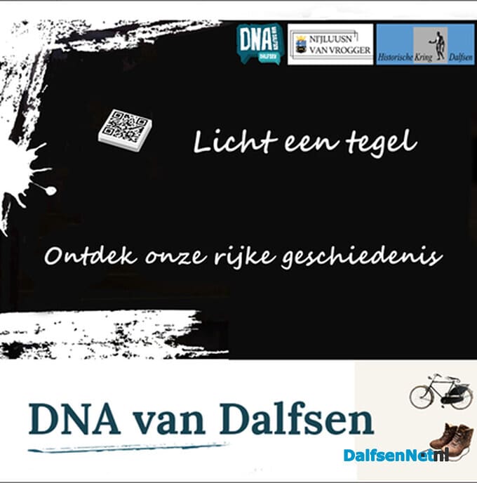 Tegel gelicht over het DNA van Dalfsen - Foto: Ingezonden foto