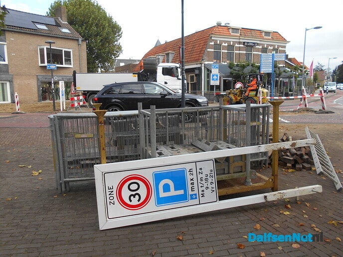 Voortgang werk aan de klimaatstraat