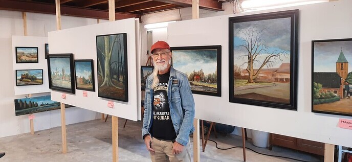 Schilderijenverkoop van Dalfsenaar Johan Geerts - Foto: Eigen geleverde foto
