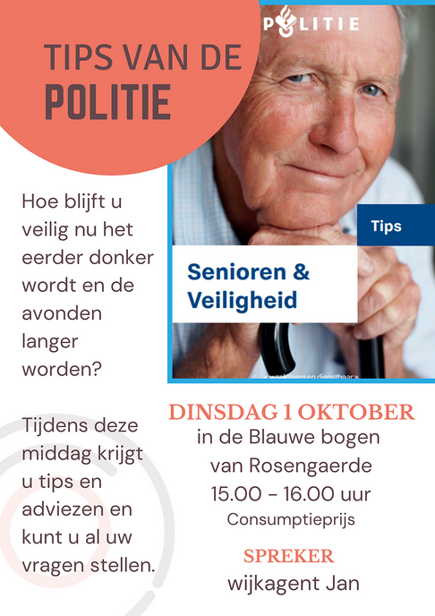 Bijeenkomst politie in Rosengaerde - Foto: Ingezonden foto