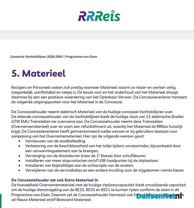 Het pleidooi Reizigersvereniging:  toilet in trein succesvol - Foto: Ingezonden foto
