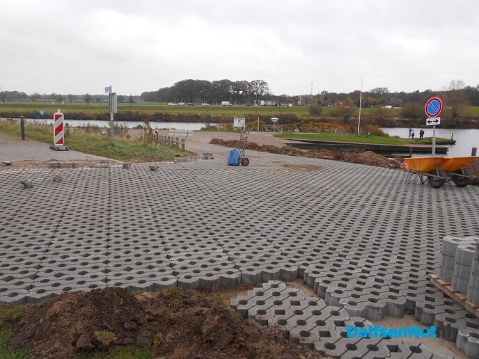 Glad werk bij de haven