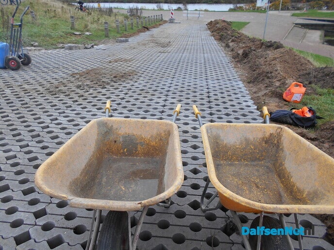 Glad werk bij de haven