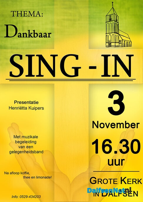 Sing-in Grote Kerk - Foto: Ingezonden foto